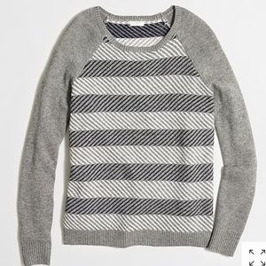J. Crew Factory Intarsia Zigzag Sweater